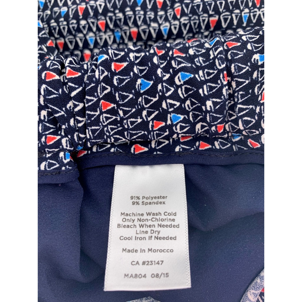 Talbots Sailboat Print Elastic Cuff Pants Nautica… - image 8